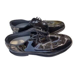 Altama Men's Black Oxford Military Uniform Shoes Glossy Vibram Sole Size 12.5 E